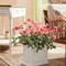 Melrose Poppy Floral Artificial Sprays - 25" - Red - Set of 6